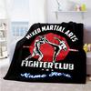 Martial Arts Customize Your Name Blanket Cozy Personalized Blanket Ultra-Soft for Living Room Sofa Home Decor Seaside All-Season Use