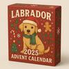 Ornements Acryliques 3D Intemporels à Collectionner sur le Thème des Chiens Calendrier de Noël Chien Calendrier de l'Avent Labrador Festif Pour Arbre de Noël