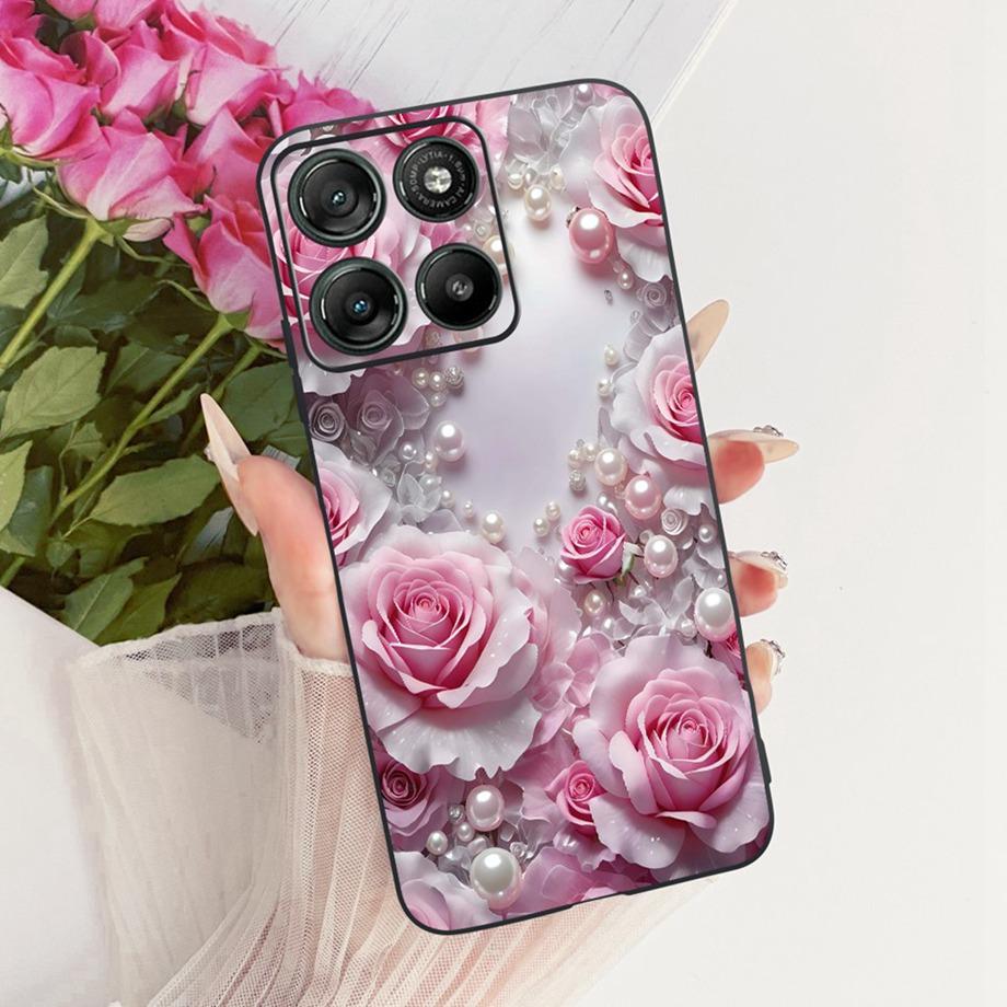 Flower Cartoon Fashion Design Phone Case For Motorola Moto G77 G67 5G Funda Soft Silicone Matte Back Cover XT2621-2 XT2621-4