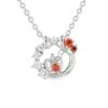 Disney Snow White Silver Pendant Cubic Zirconia Apple VPCDS20194