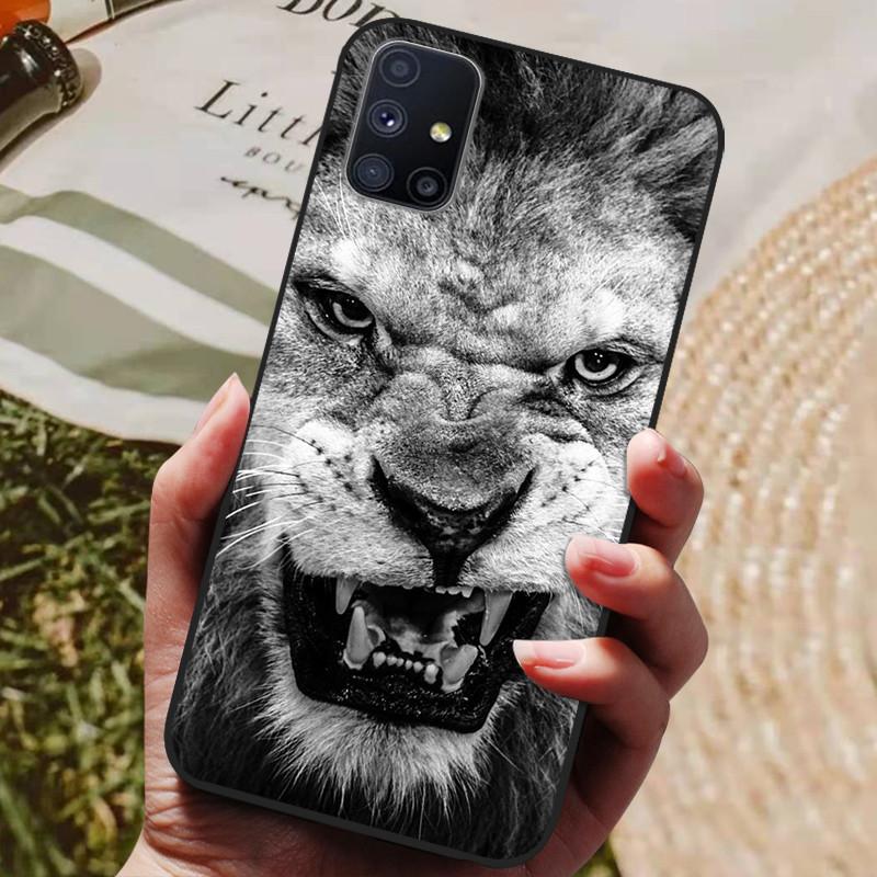 For Samsung Galaxy M51 Case Wolf Cartoon Silicon Soft TPU Back Cover For Samsung M51 Phone Cases GalaxyM51 M 51 M515F Coque
