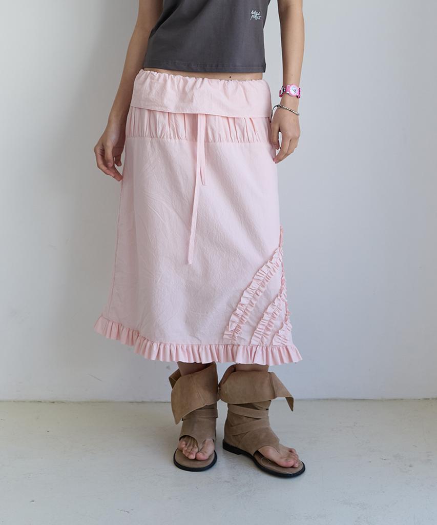 Hocus Pocus Halfmoon Frill Skirt_Pink