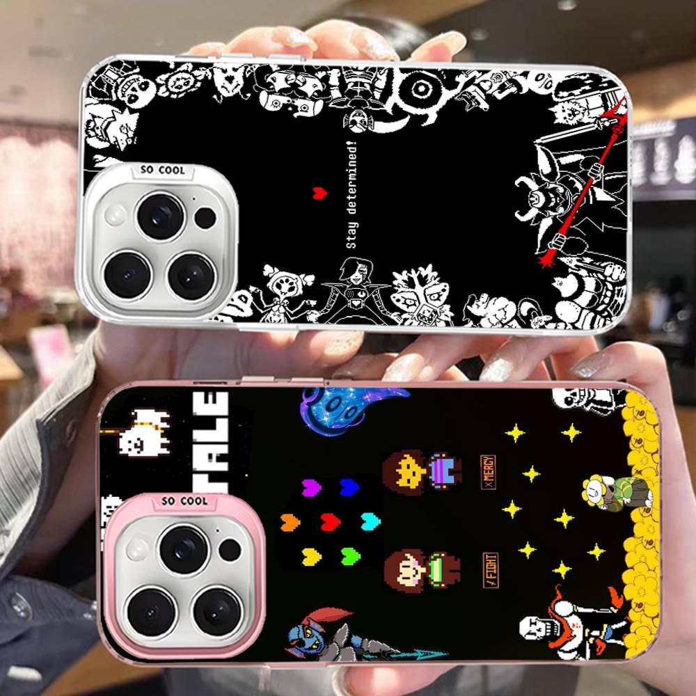 U-Undertale Handyhülle Für IPhone 17 16 15 14 13 12 11 Pro Max Plus Farbe Silber Hülle