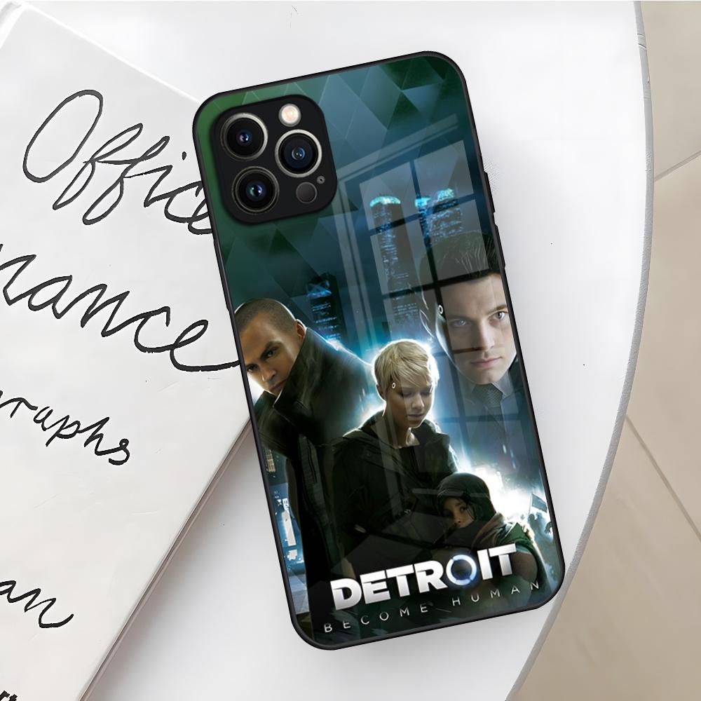 Game Detroit Become Human Phone Case for Iphone 17 16 Air 15 14 12 11 13 Pro Max Mini X Xr Xs Se Puls Glass Cover