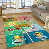 Schattig Animal Crossing New Horizons Cartoon Tapijt Vloerkleed voor Slaapkamer Woonkamer Huis Sofa Decoratie, Kinderspel Grote Decoratie Vloermat