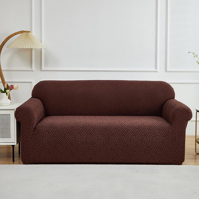 Verdickte Stretch-Jacquard-Elastische Sofa-Abdeckung Twill Überwurf Universell Passend Kombinierbare Sofabezüge für Wohnzimmer Büro
