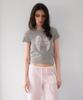 ROSEFRANTZ Angel Wing Lettering T-Shirt [Gray]