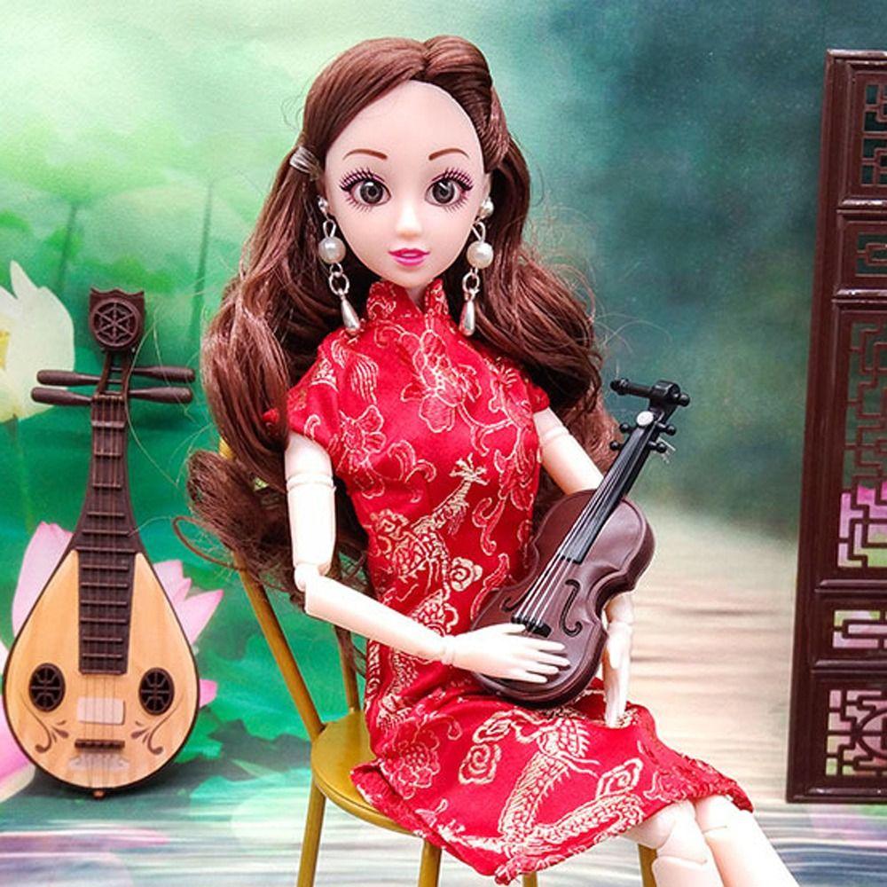 Traditional Doll Cheongsam Chinese Style Doll Skirt Fashion Doll Clothes Girl Gift