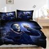Michael Myers Halloween Horror Knife Bedding Set  Comforter Cover Gift for Bedroom,Includes 1 Cover and 2 Pillowcases, No InsertB228
