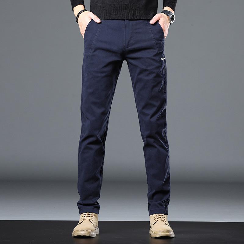 Herbst und Winter Neue Herren Straight Leg Elastische Slim Fit Herren Freizeithose, Tägliche Vielseitige Hose für Herren