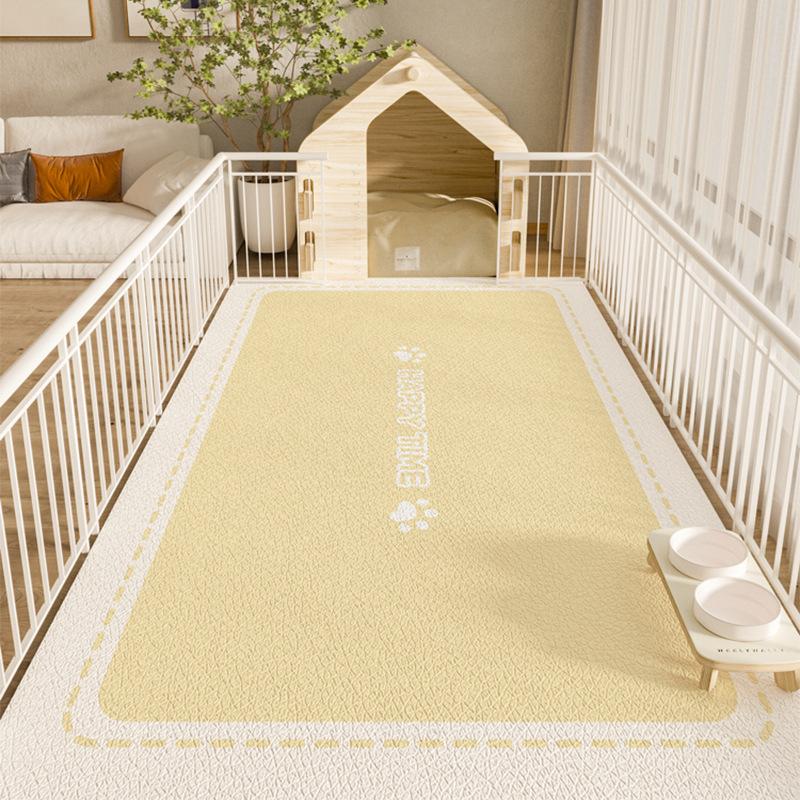 Cartoon Letter Bone Pet Playpen Mat Waterproof Non‑Slip Stain‑Resistant Easy‑Clean Large Pad For Dog Cat Indoor Playpen