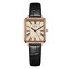 Montre Romaine Vintage pour Femme Simple Petit Cadran Carré Montre à Bracelet pour Femme Étanche Quartz
