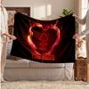 Nottingham Forest Personalized Fleece Blanket With Football Logo, Custom Name Text Soft Warm Home Throw Blanket