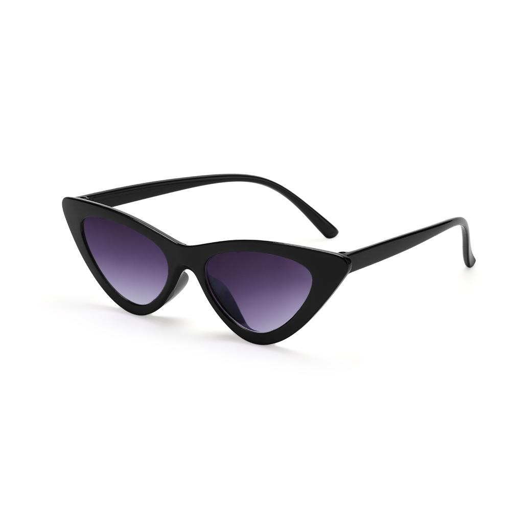 Lunettes de soleil œil de chat vintage Monture rectangulaire petite Protection UV400 Teintes rétro pour femmes hommes Lunettes de soleil d'extérieur