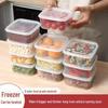500ML Transparent Food-Grade Plastic Refrigerator Storage Box for Frozen Meat