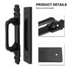 Barn Door Pull Sliding Door Handle Hardware Black Heavy-duty Interior Wooden Door Handle No Punching Furniture Cabinet Pull