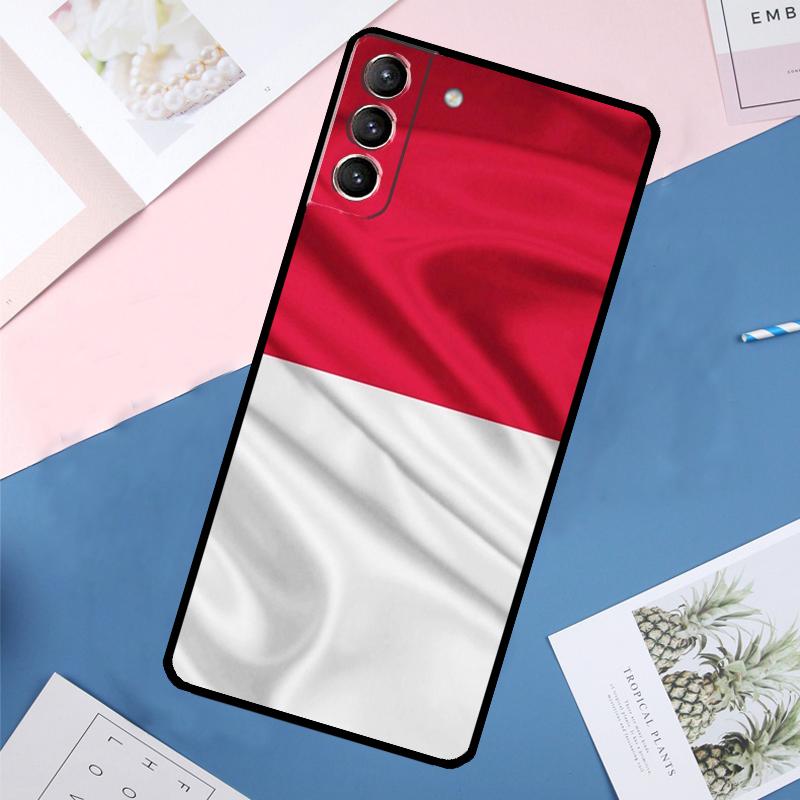 Indonesien Pass Flagge Karte Hülle Für Samsung Galaxy S25 Ultra S21 S22 S24 S23 Ultra S9 S10 Plus S21 FE S25 FE Rückseite