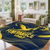 Fenerbahçe FC Design Crystal Velvet Rug Soft Decorative Mat for Bedroom Entrance