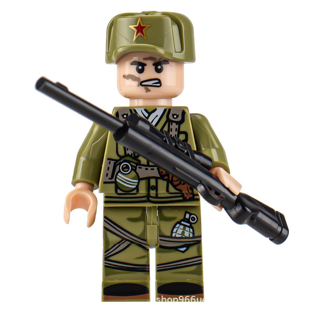 Military Building Block Doll Collection Series Building Block Children'S Toy Assembly