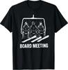 Snowboard Board Meeting Ski Lift Skier Winter Sports T-Shirt