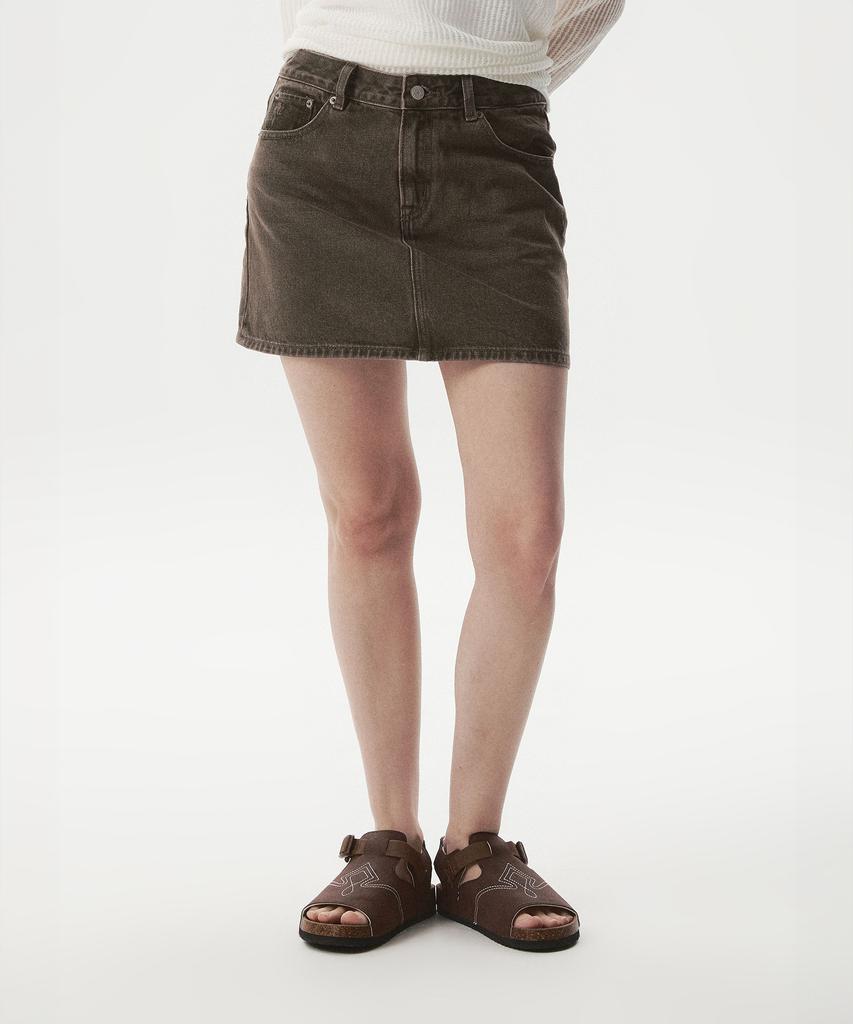 Who.A.U Denim Skirt / Whwjg2591F