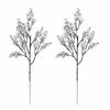 2pcs 49cm Artificial Wintersweet Flower 5 Forks Long Branch Flower Branch  Halloween Decor