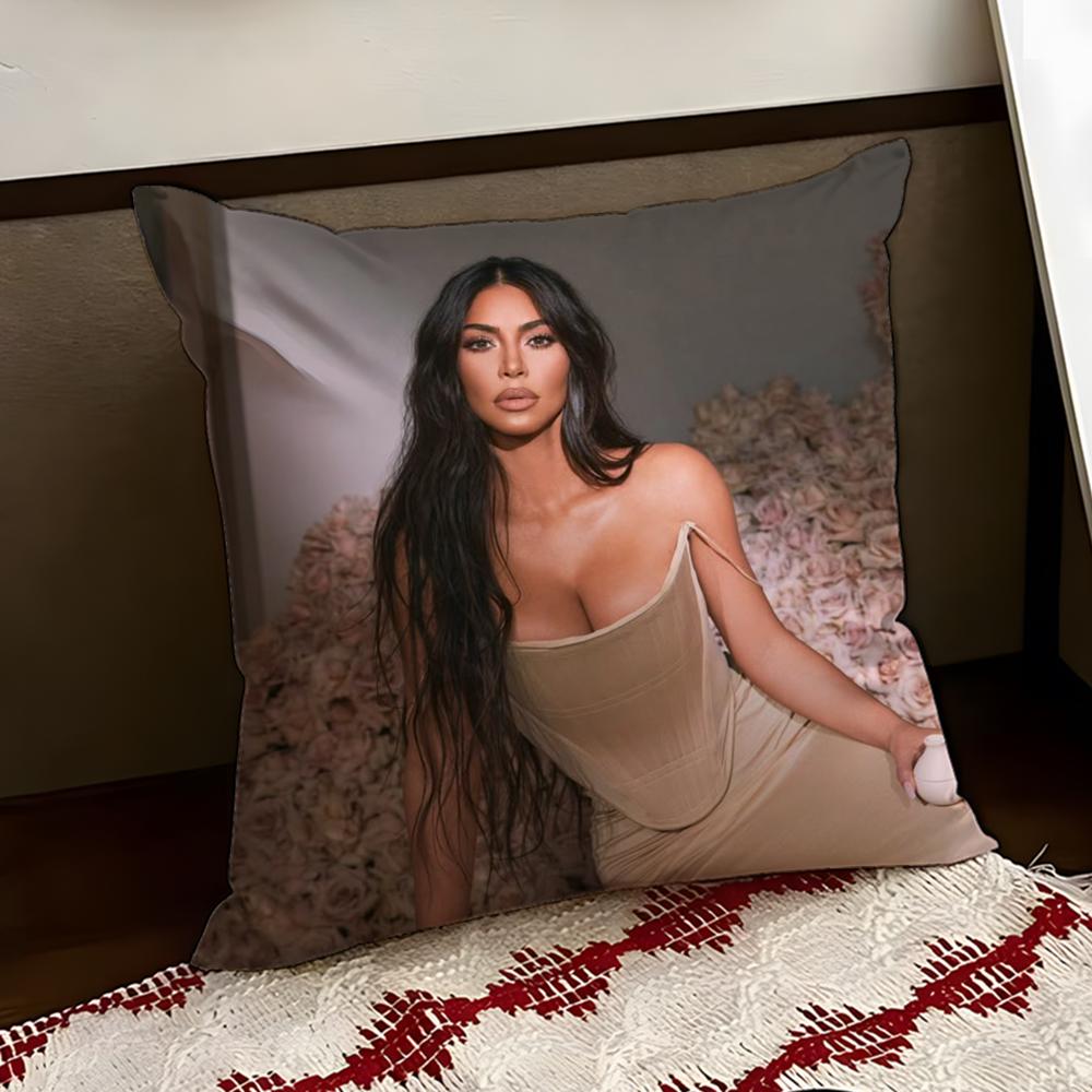 KKim KKardashianS Cushion Cover Reversible Soft Durable Pillow Cover Home  Car MultiScene Use for Daily Comfort
