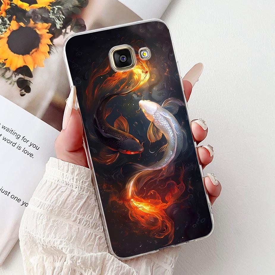 For Samsung Galaxy A5 2016 2017 Case SM-A510F SM-A520F Stylish Painted Cover Soft Silicone Cases For Samsung A5 2017 2016 Fundas