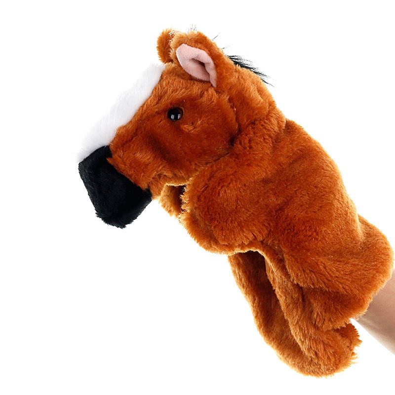 Zodiac Animals Plush Hand Puppet Set With Soft Pp Cotton For Children's Educational Playtime