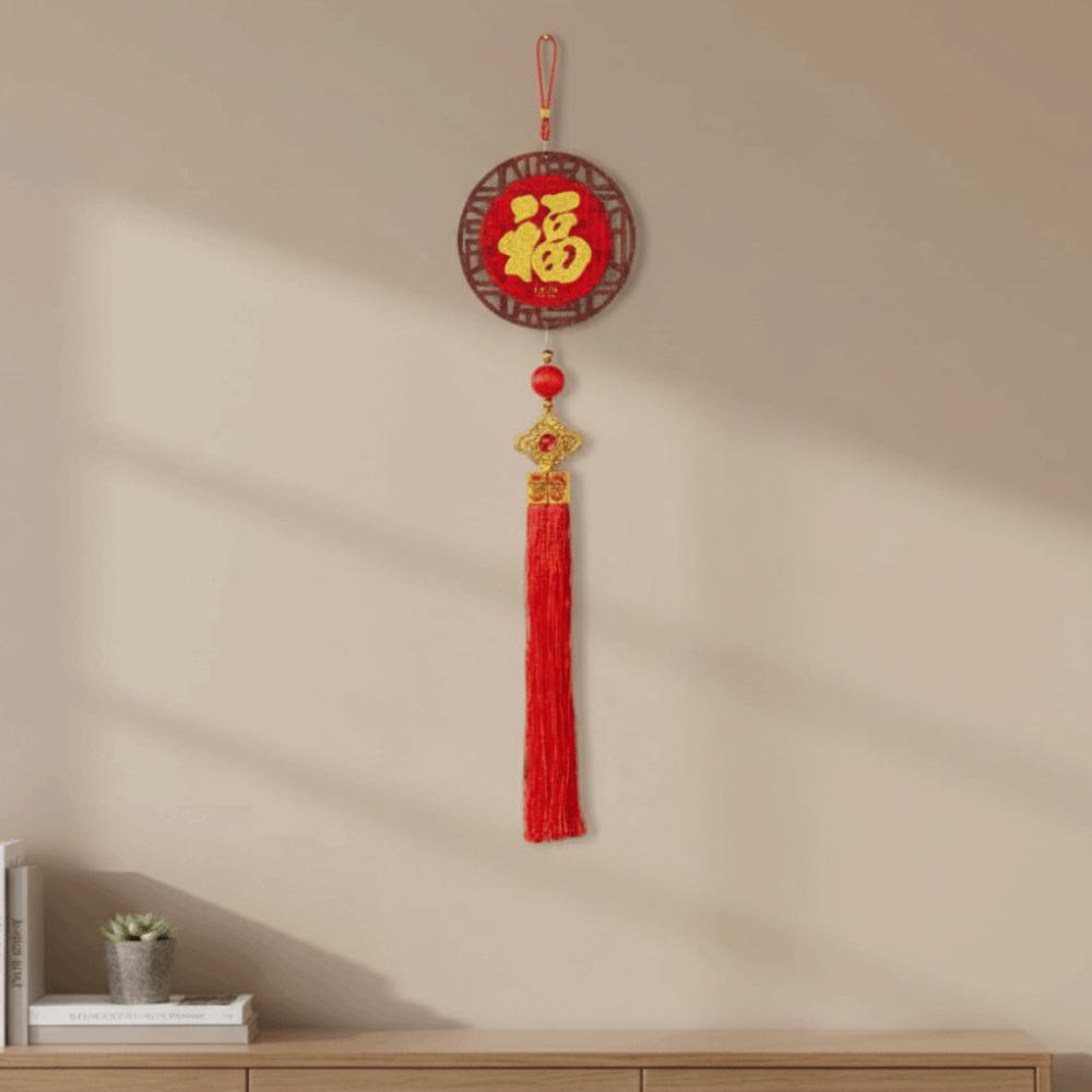 Chinese Style 2026 New Years Decoration Red Good Luck Spring Festival Door Decoration Traditional Blessing