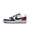 Court Borough Slip Resistant Low Top Skateboard Shoes Unisex White Blue Red  Sneakers  KL7446-101