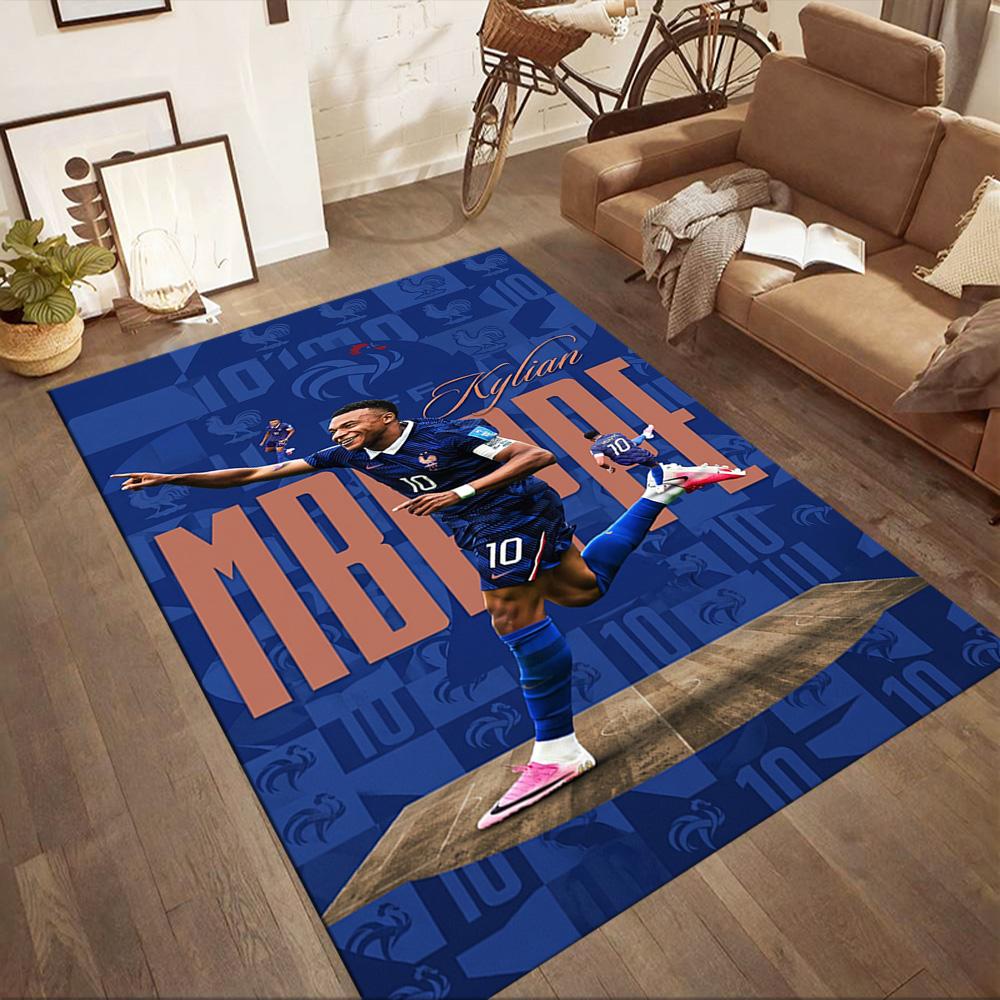 Mbappe 171 Floor Rug Office Rug Perfect for Dormitory Outdoor Dining Room Bedrooms Antislip Carpet Office Home Decor