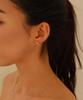 Febor Double Line Earring_Silver