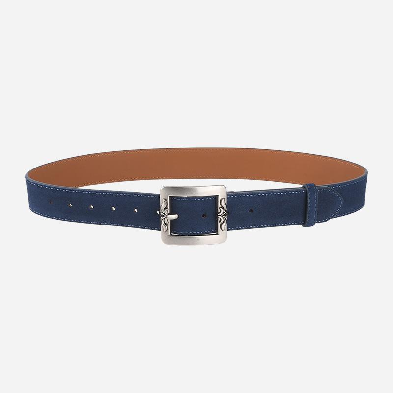 Nieuwe mode trend gesp riem eenvoudige casual veelzijdige echte koeienhuid riem eans decoratie
