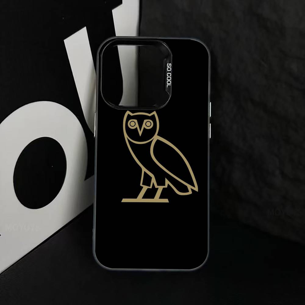 D-Dark O-Owl O-Night Phone Case For iPhone 17,16,15,14,13,12,11 Plus,Pro Max,XS,Colorful Silver Phone Case Funda Cover