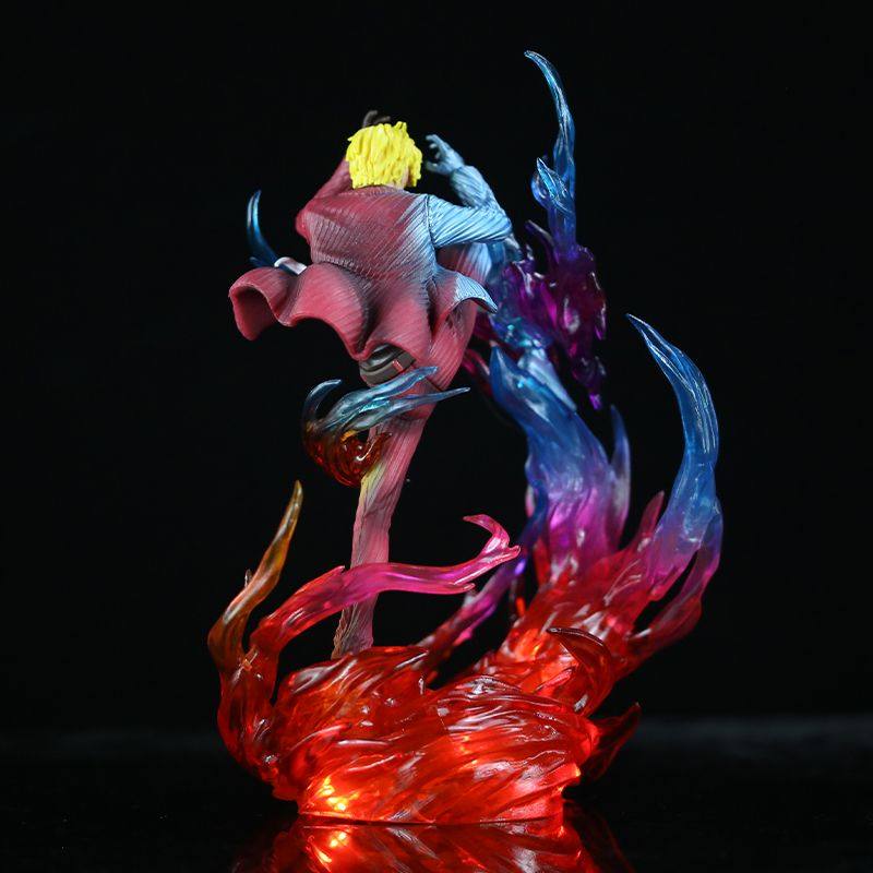 One Piece Anime Statue Figure Jacksdo Devil Wind Leg Vinsmoke Sanji Luminous Figure Model Desktop Decoration Surprise Gift