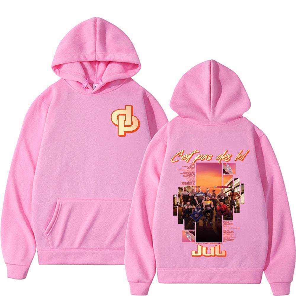 Rapper Jul Musikalbum Welttournee 2025 Cover Sweatshirt Herren Vintage Klassisch Hohe Qualität Kapuzenpullover Harajuku Mode Lockere Kapuzenpullover