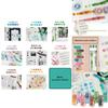 100pcs Washi Tape Round Dot Stickers Unique Gradient Color Designs For Crafting And Journaling
