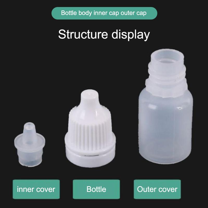 5Pcs 3/5/10/15/20/30/50/100Ml Empty Plastic Dropper Bottle Paint Beauty Oil Ink Squeezable Refillable Bottle Cosmetics Storage