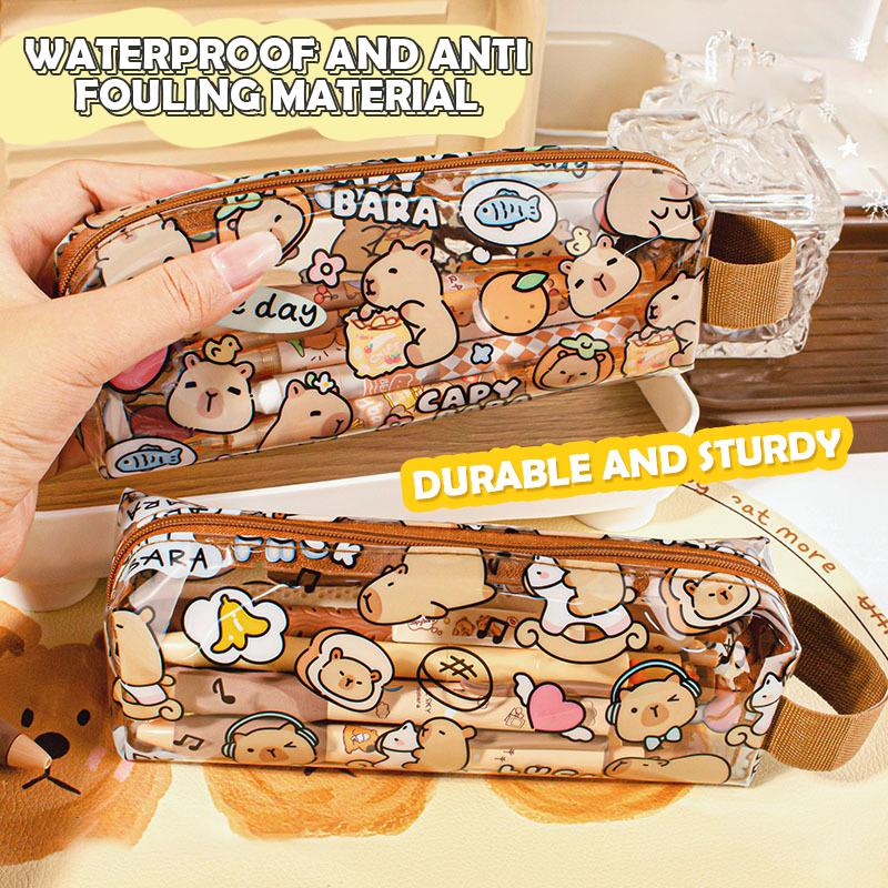 Capybara Pencil Cases Pen Bags Zipper Pencil Case Students Stationery School Office Supplies Gifts
