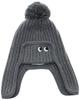 Anya Hindmarch Hat Eyes In Soft Wool Charcoal Knit Cap [Used]