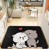 Cute Cartoon Cat Carpet Mat Rug Home Decoration Kitten Design Non Slip Floor Rug for Living Room Bedroom Door Mat Rugs