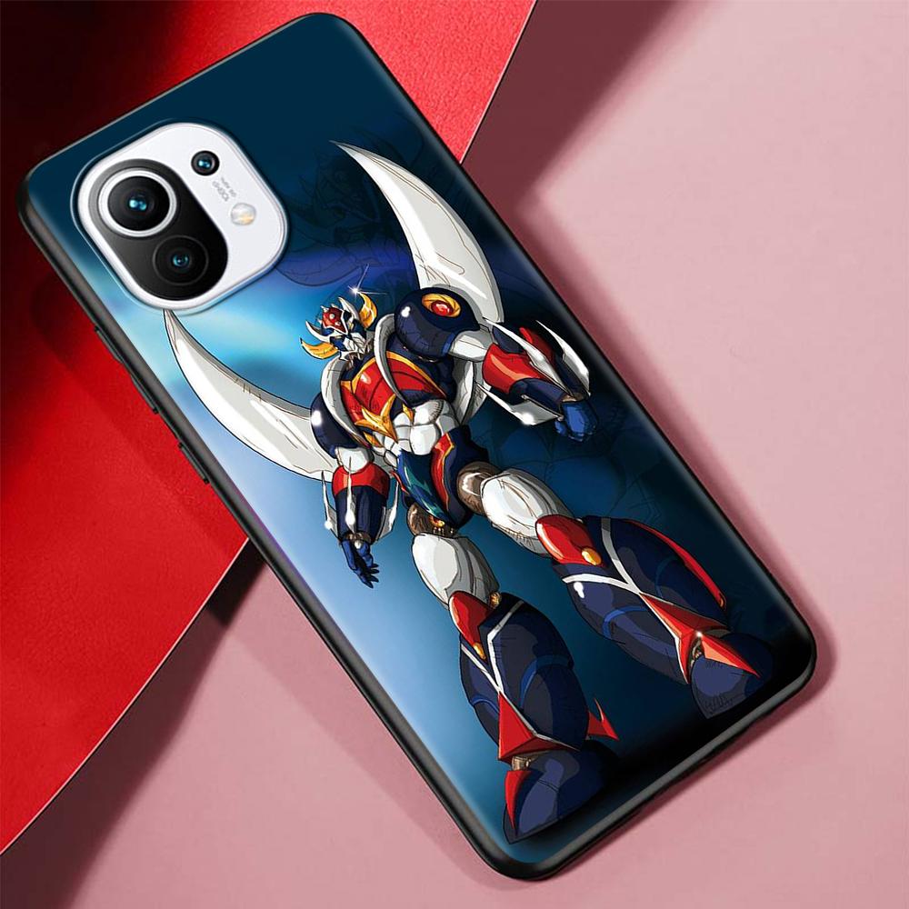 Manga Mazinger Z Anime Case for Xiaomi Poco X3 NFC M3 Mi 11 Lite 5G 12X 11T 10T 12 Pro 9T Note 10 9 Silicone Black Phone Cover