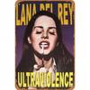 Retro Blechschild Lana Del Rey Poster Metallschild Wandkunst Heimbar Man Cave Dekoration