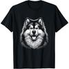 Alaskan Malamute Graphic Art Design T-Shirt