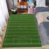 Fußballfeld Design Teppich für Wohnzimmer oder Schlafzimmer Dekoration Grüner Teppich Geeignet für die Verwendung als Anti-Rutsch-Matte für Wohnzimmer Schlafzimmer Sofas