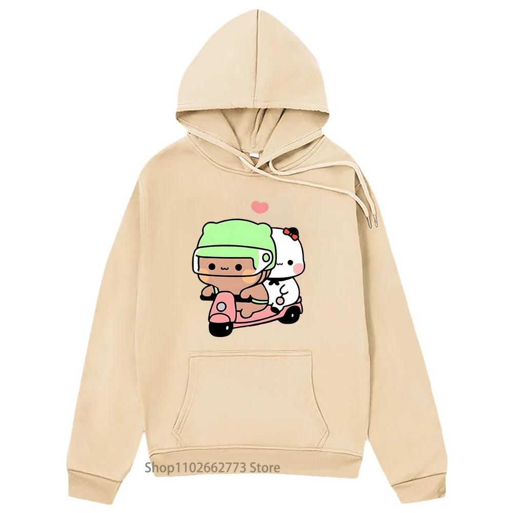 Cartoon Bubu und Dudu Hoodie Panda Bär Grafik Kleidung Frauen Kawaii Print Sweatshirt Männer Kleidung Frühling