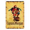 Vintage Metal Sign Rum Brand Retro Tin Sign Captain Morgan Funny Poster Decor for Bar Pub ClubMan Cave Wall Art Decoration