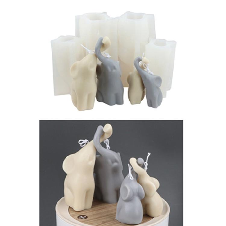 Handmade Ornament Mold Elephant Decor Candle Mold for DIY Soap Decorations