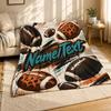 Custom Football Personalized Coral Fleece Blanket
